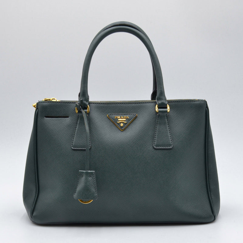 Vue de face Prada Galleria Small cuir Saffiano  occasion authentique — RARR Vintage