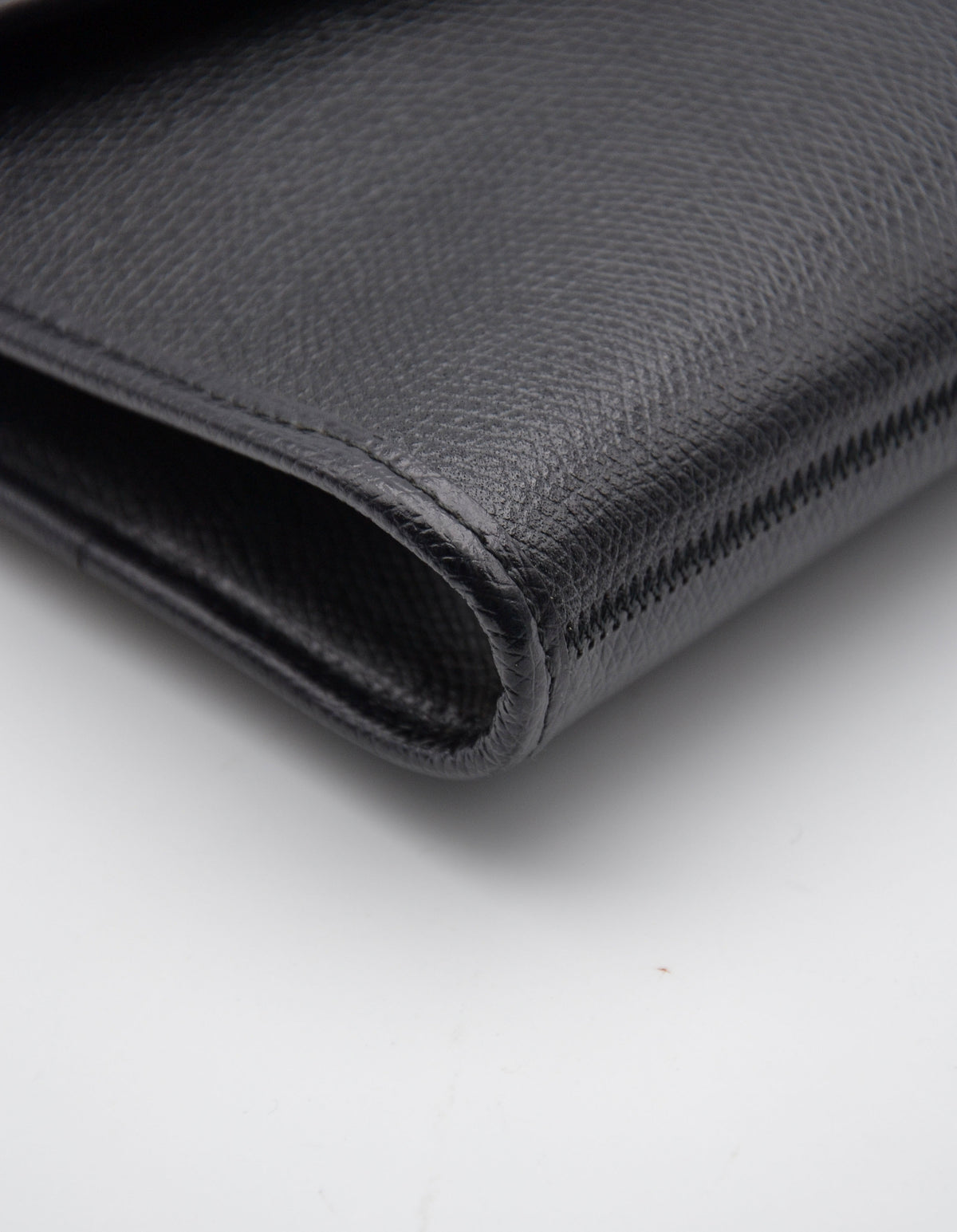 Pochette Dior cuir grainé noir vintage