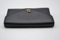 Pochette Dior cuir grainé noir vintage