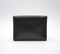 Pochette Dior cuir grainé noir vintage