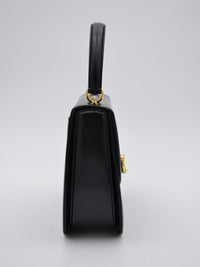 Sac Gucci vintage en cuir box noir