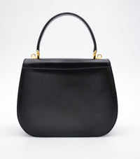 Sac Gucci vintage en cuir box noir
