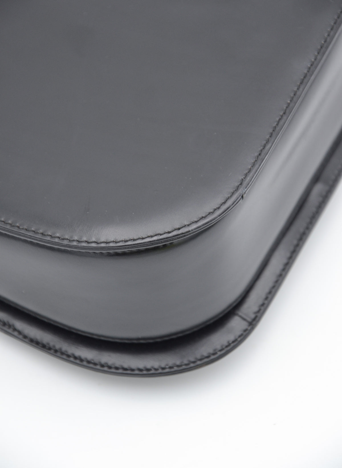 Sac Gucci vintage en cuir box noir