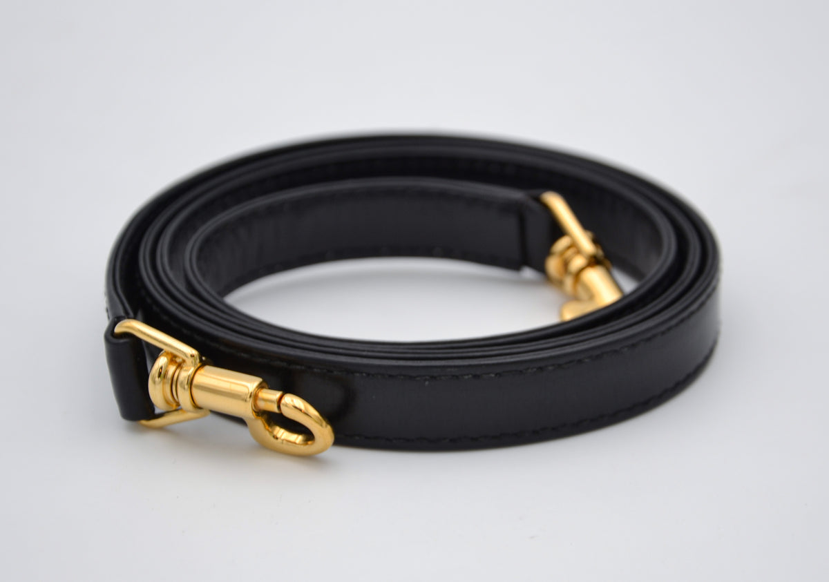 Sac Gucci vintage en cuir box noir