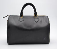 Sac Louis Vuitton Speedy 35 Cuir Epi Noir