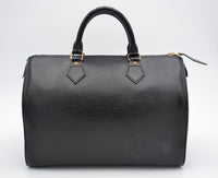 Sac Louis Vuitton Speedy 35 Cuir Epi Noir