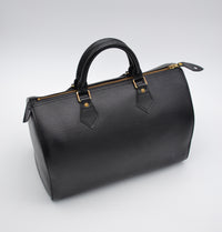 Sac Louis Vuitton Speedy 35 Cuir Epi Noir