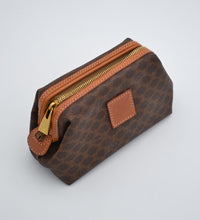 Trousse Céline vintage en toile enduite Macadam