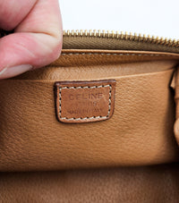Trousse Céline vintage en toile enduite Macadam