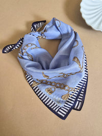 Fendi Vintage Charm Chain Cotton Bandana Scarf