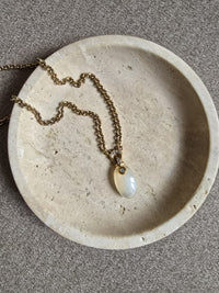 Givenchy Vintage Gold-Tone Lucite Pendant Necklace