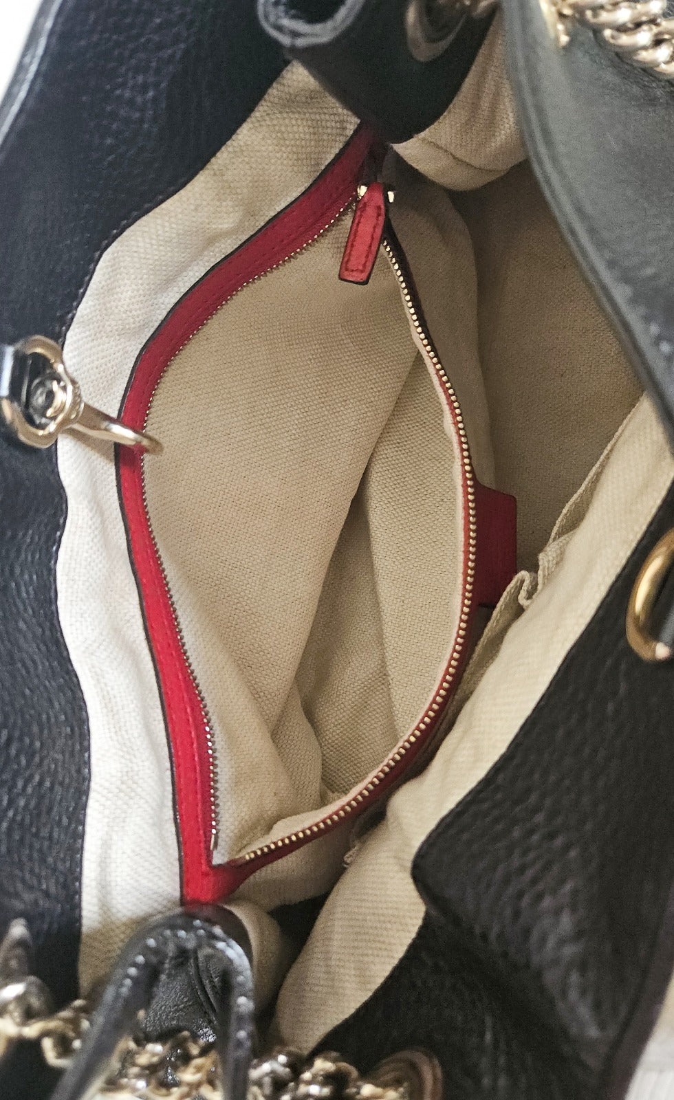 Sac à bandoulière en cuir noir Gucci Soho
