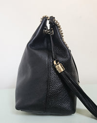 Sac à bandoulière en cuir noir Gucci Soho