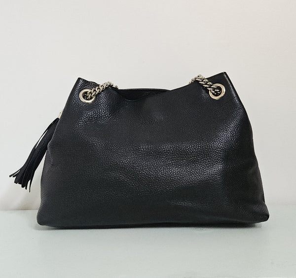 Gucci Soho Black Leather Shoulder Bag