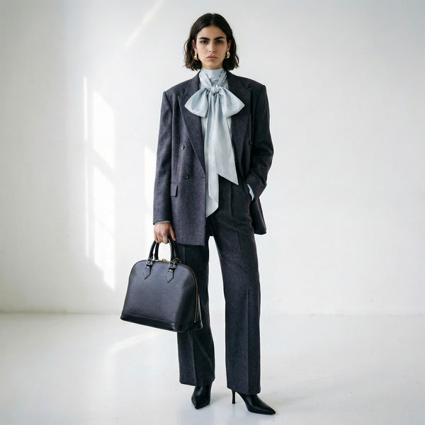 Sac Louis Vuitton Alma PM Cuir Épi Noir Vintage