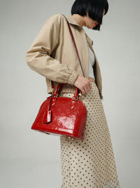 Sac Louis Vuitton Alma BB Vernis Rouge