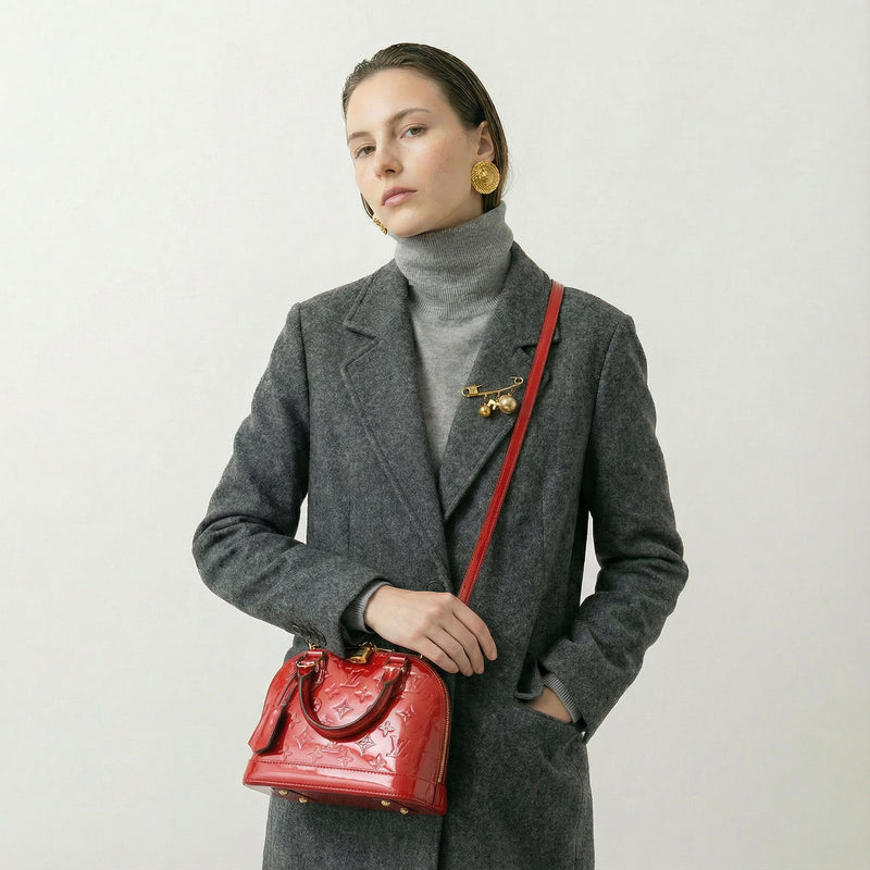 Sac Louis Vuitton Alma BB Vernis Rouge