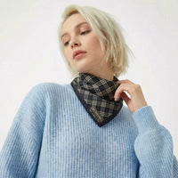 Bandana Burberry vintage  motif tartan navy