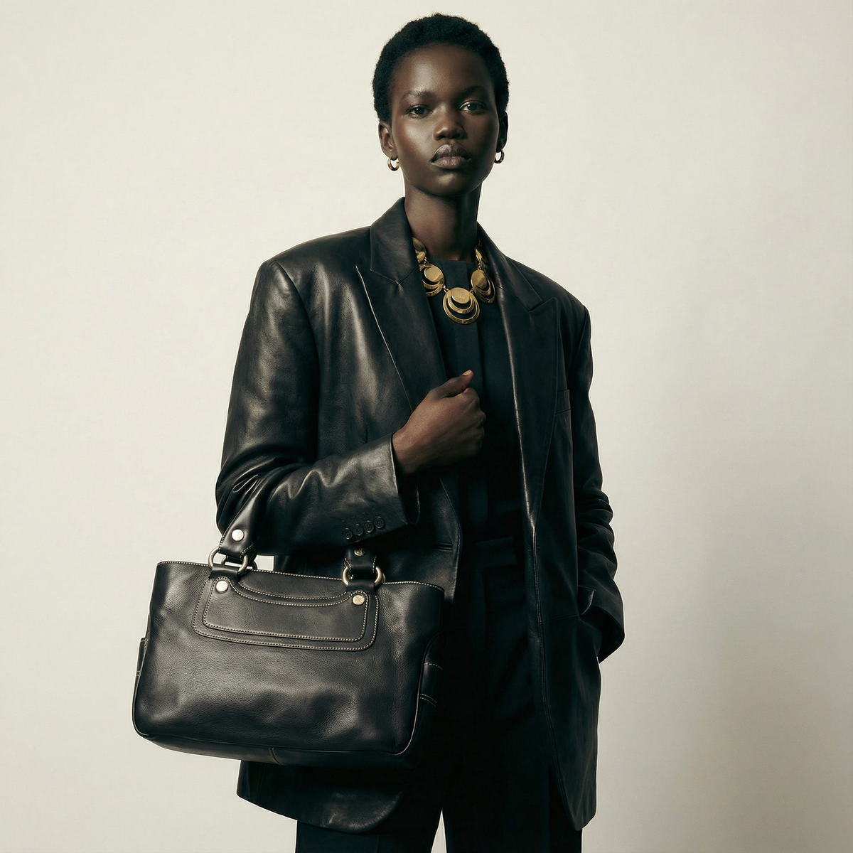 Sac Céline Boogie GM Cuir Noir