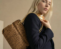 Sac Bottega Veneta Vintage Crin Léopard