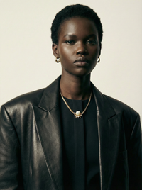 Nina Ricci Pearl & Crystal Bow Necklace