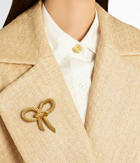 Broche nœud plaquée or vintage Christian Dior