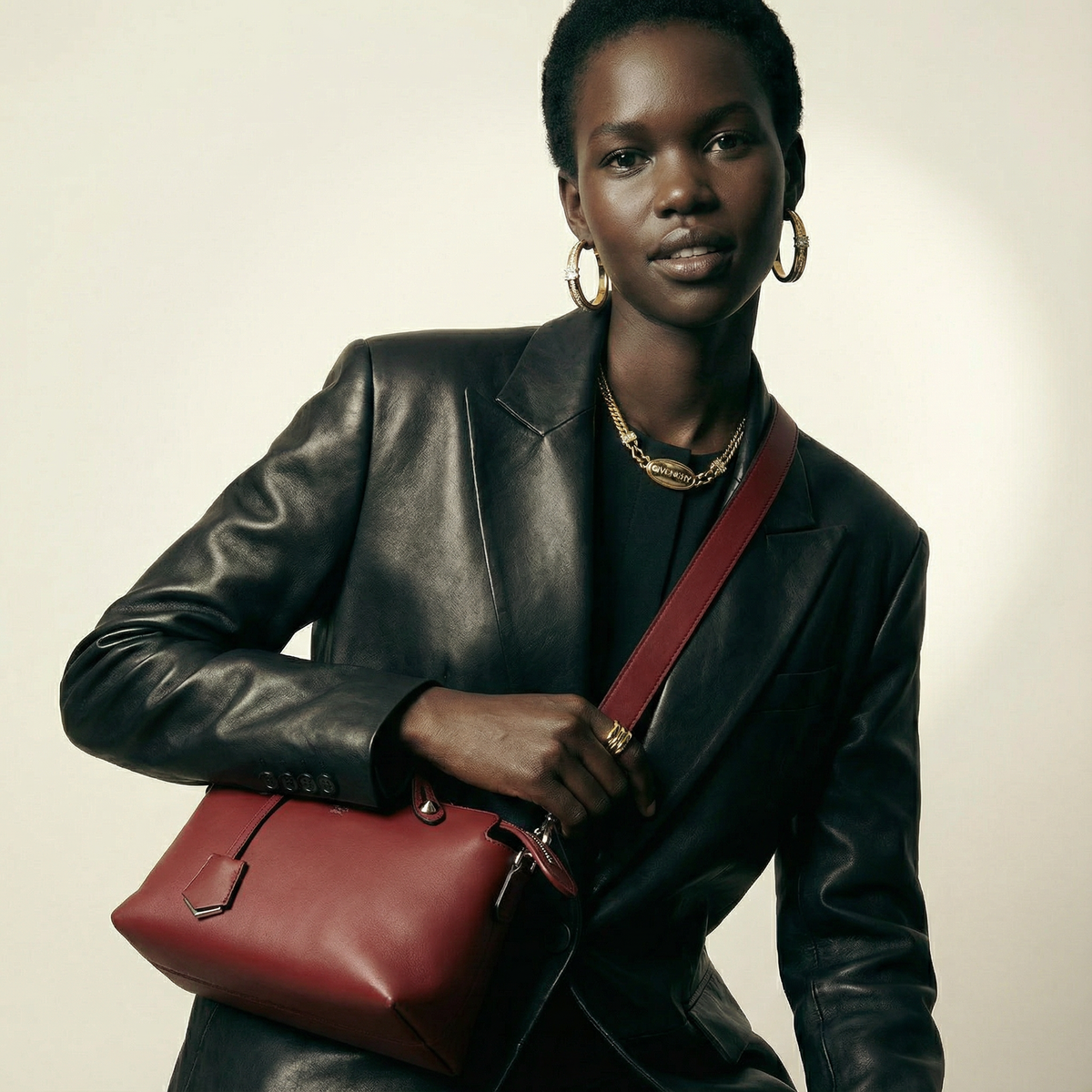 Fendi By The Way Medium Red Leather Bag