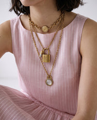 Gold Louis Vuitton Padlock
