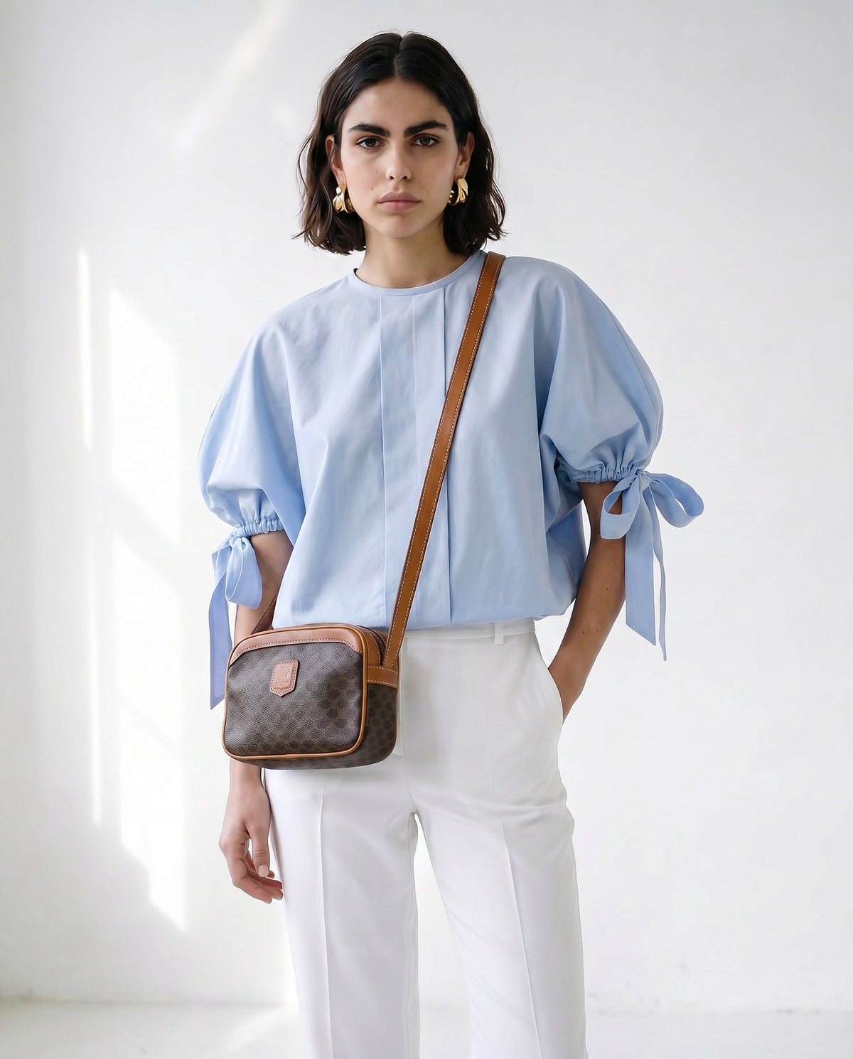 Céline Mini Camera Bag Macadam Vintage 1986