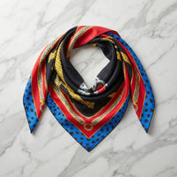 Foulard Cartier Vintage en Soie – Motif Panthères