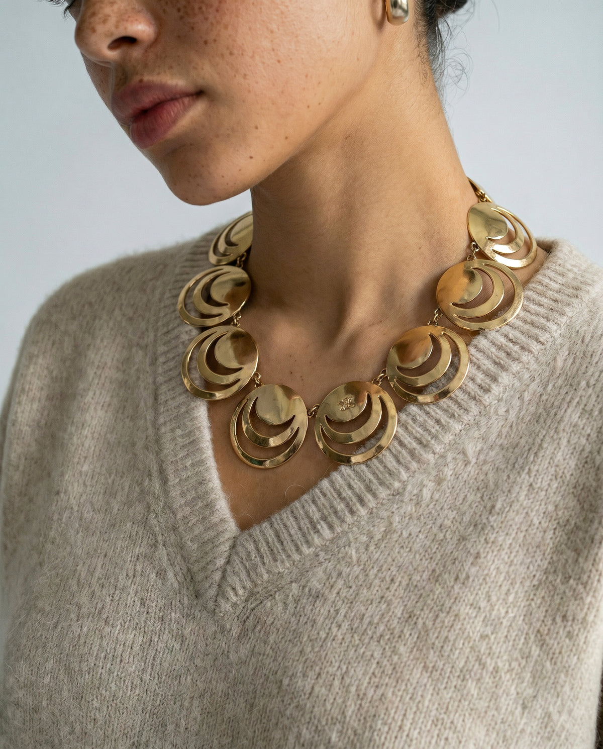 Collier Celine Vintage Géométrique