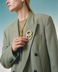 Céline  Broche Anneaux Entrelacés Vintage