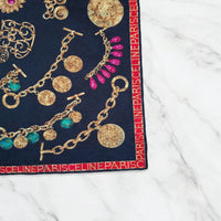 Bandana Céline Vintage Motif Joaillerie
