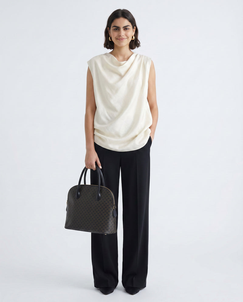 Céline Top Handle Toile Macadam Vintage