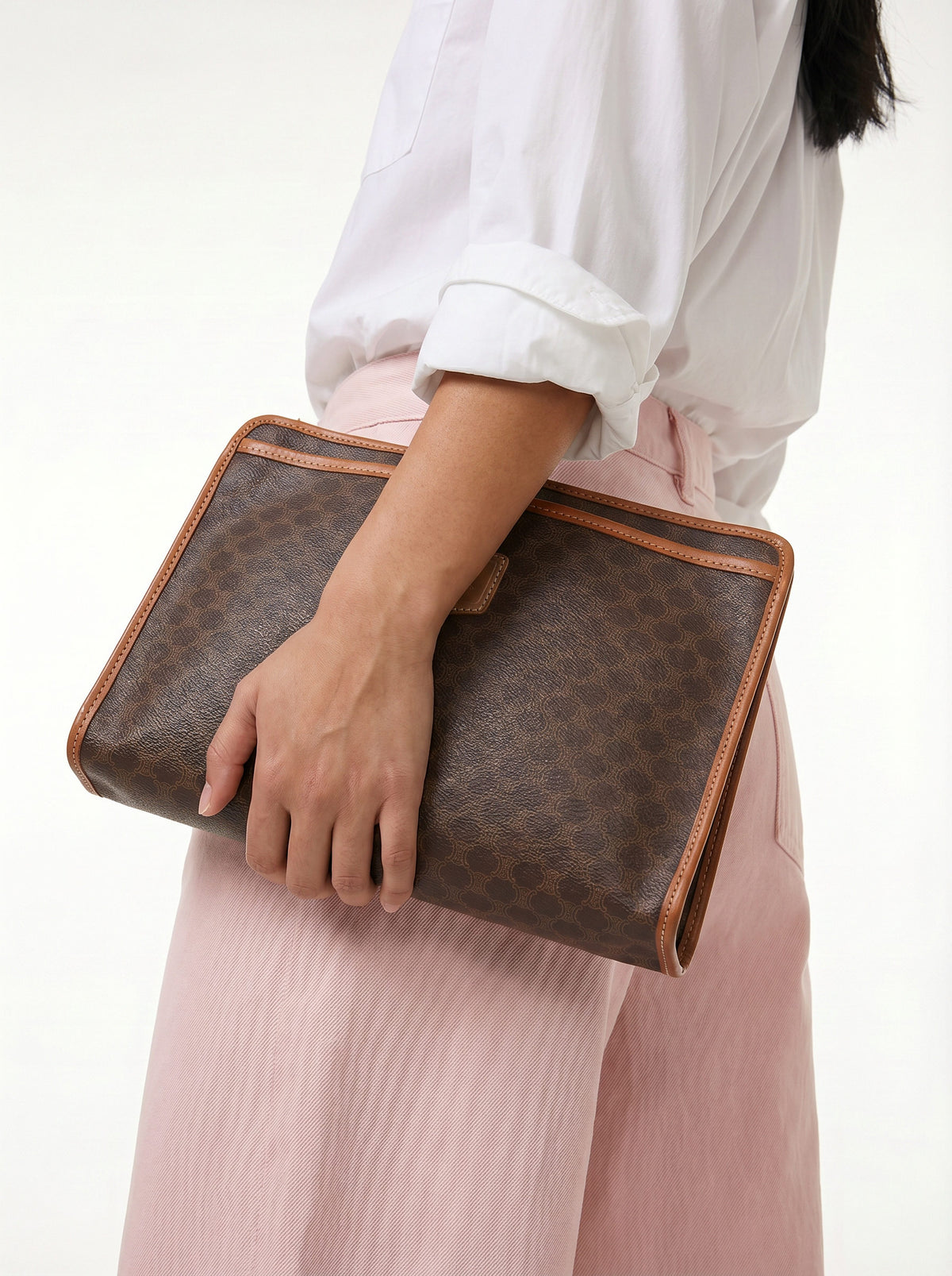 Céline Pochette Vintage Macadam marron
