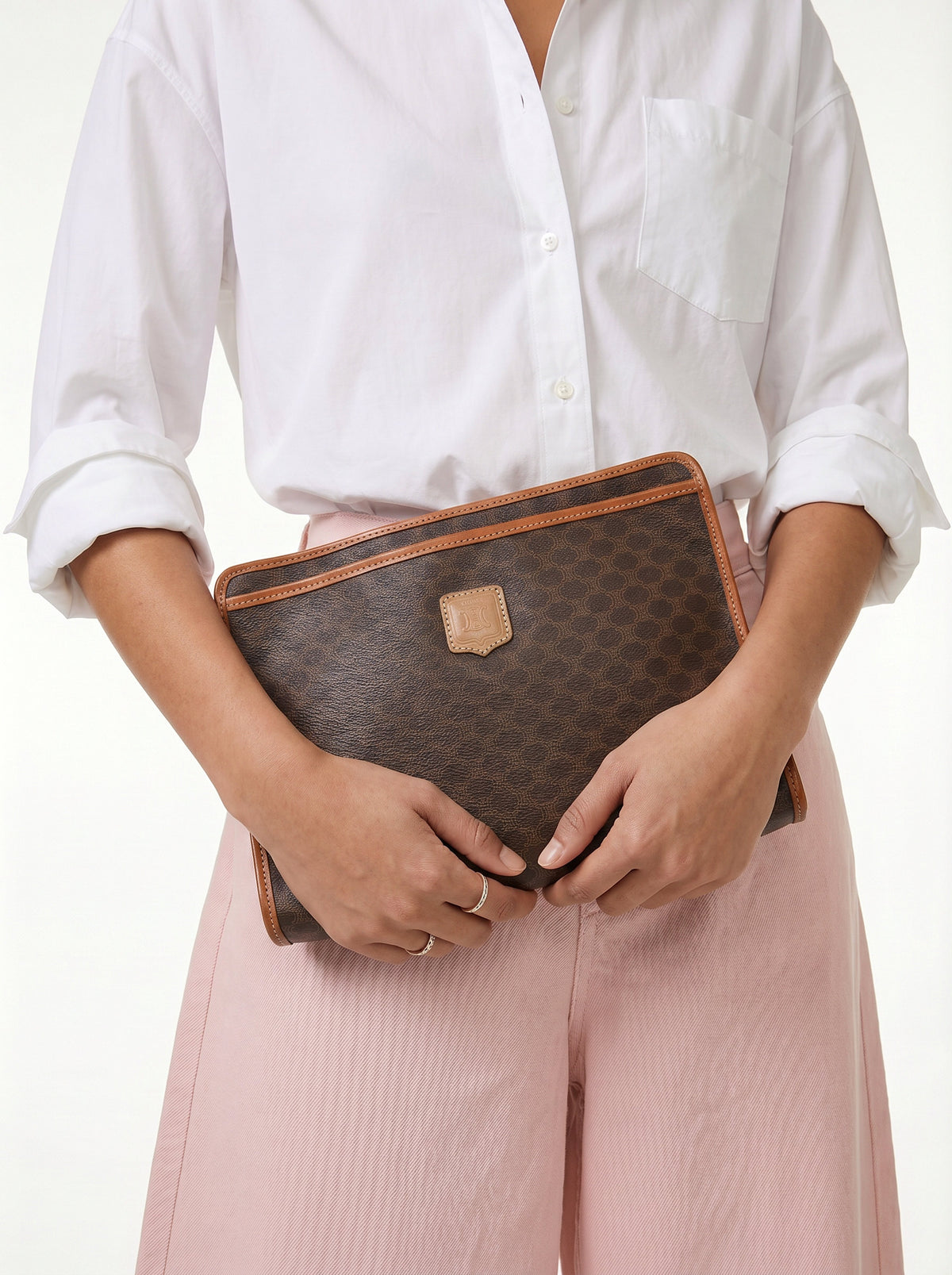 Céline Pochette Vintage Macadam marron