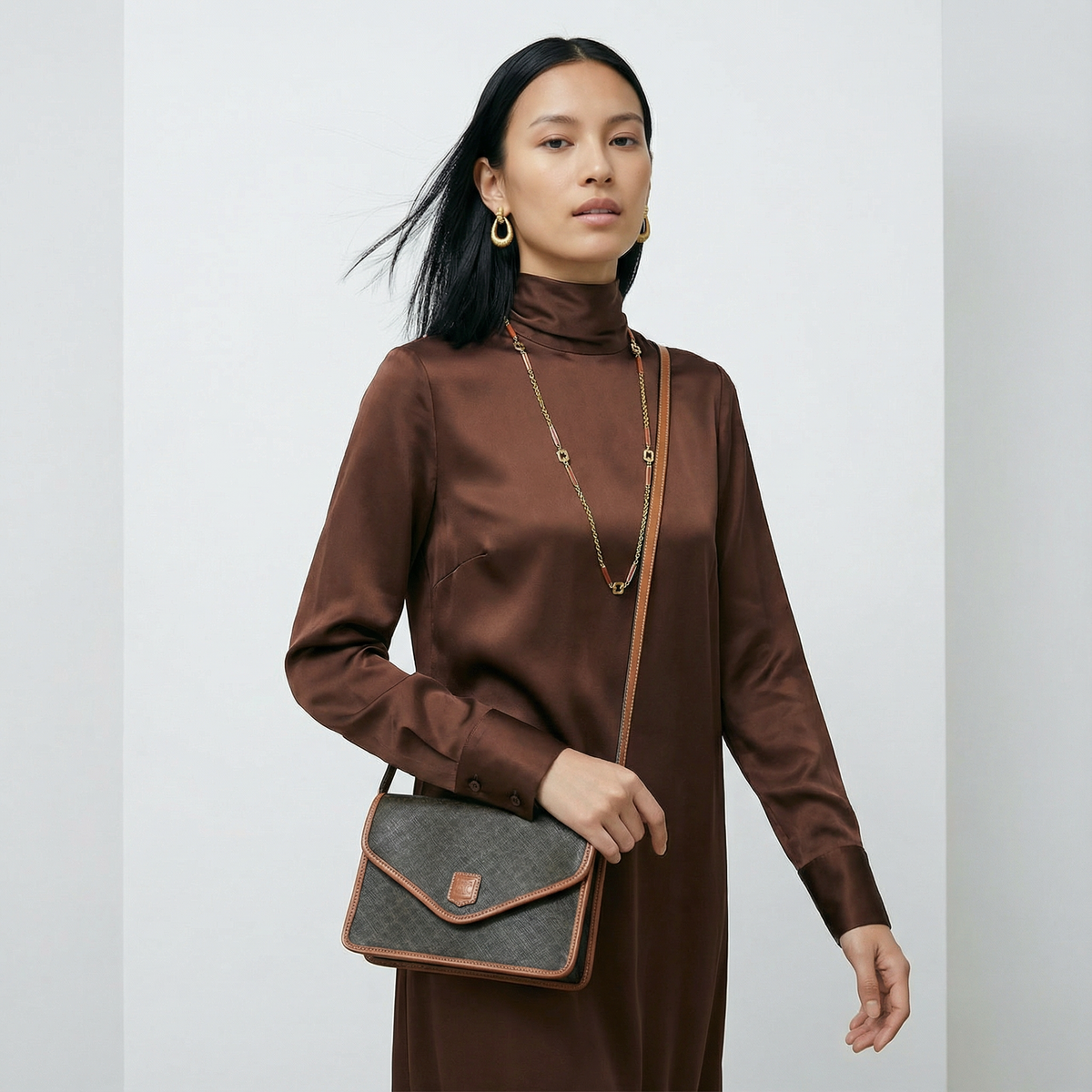 Vintage CELINE Envelope Crossbody Bag