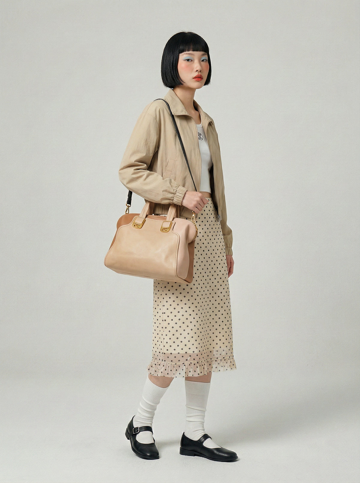 Sac Fendi Caméléon bicolore en cuir