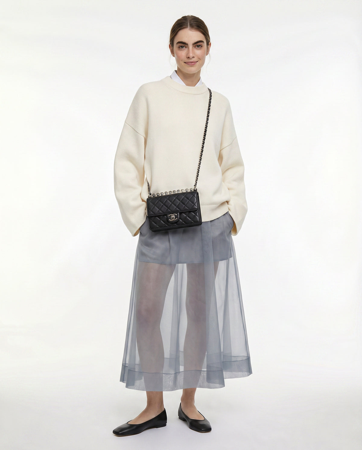 Chanel My Precious Pearls Mini Flap Noir