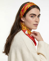 Foulard Chanel vintage Chaînes & Perles