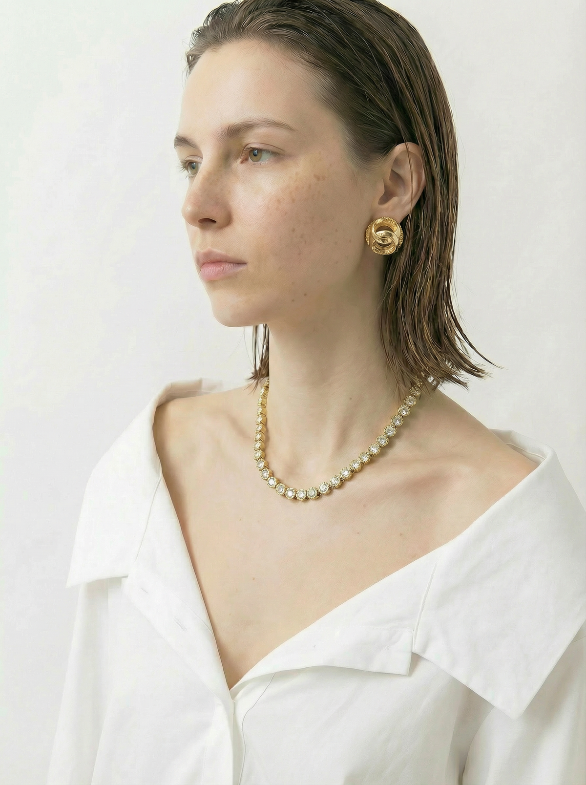 Vintage Chanel CC Cage Clip-On Earrings – Iconic 1980s