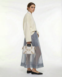 Balenciaga City Mini Cuir Grainé Blanc