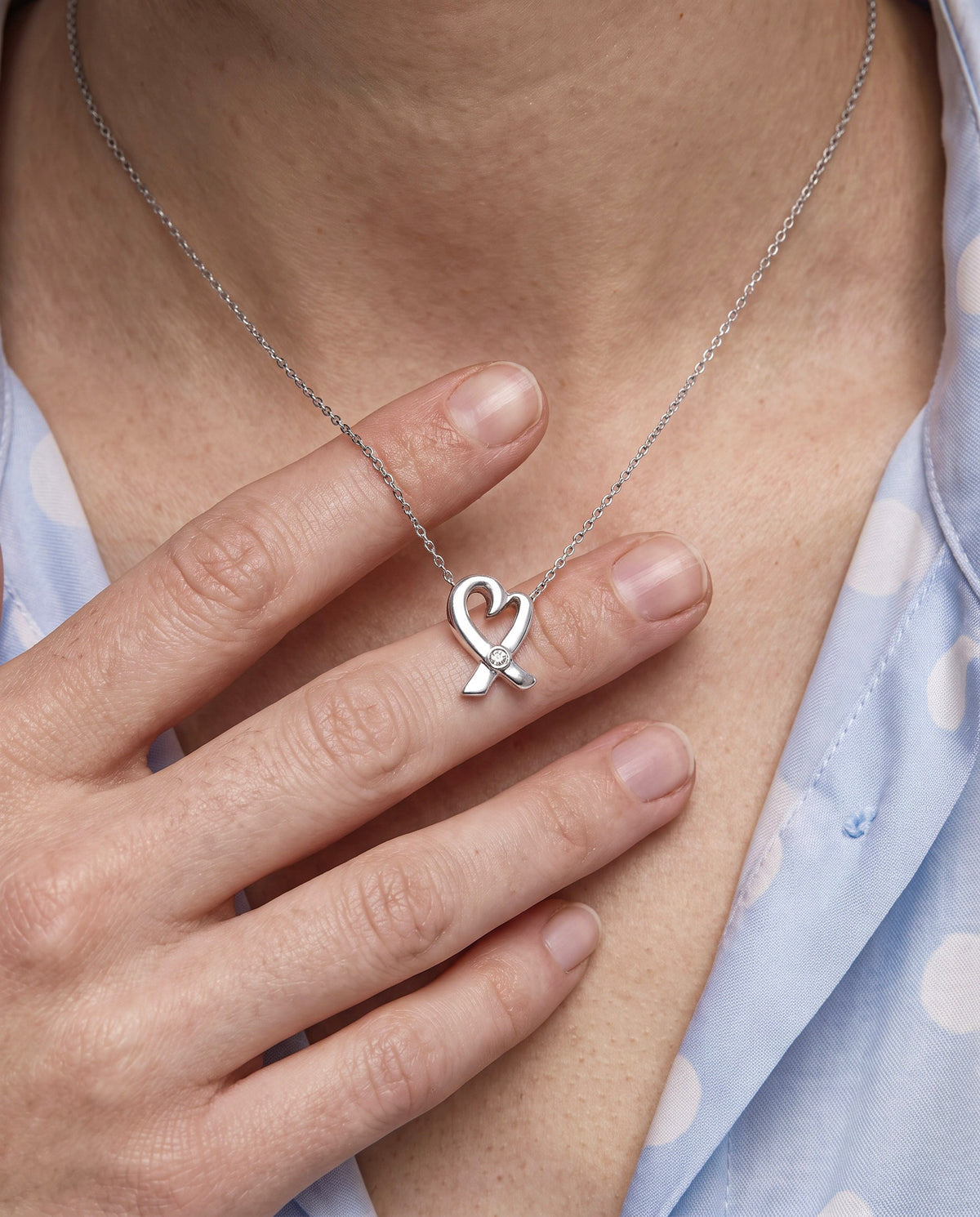 Collier Tiffany & Co. Paloma Picasso Loving Heart Diamant