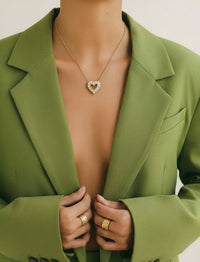 Christian Dior Heart Pendant Necklace