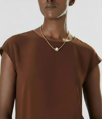 Nina Ricci Pearl & Crystal Bow Necklace