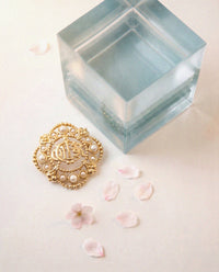 Christian Dior Broche Monogramme CD Baroque Vintage