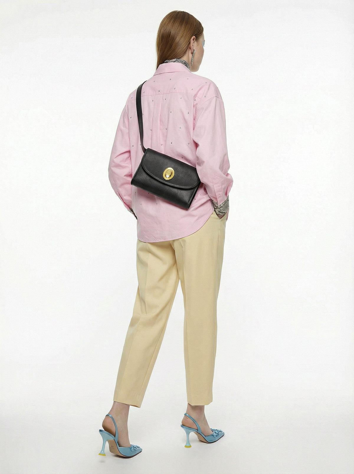 Dior crossbody cuir noir vintage