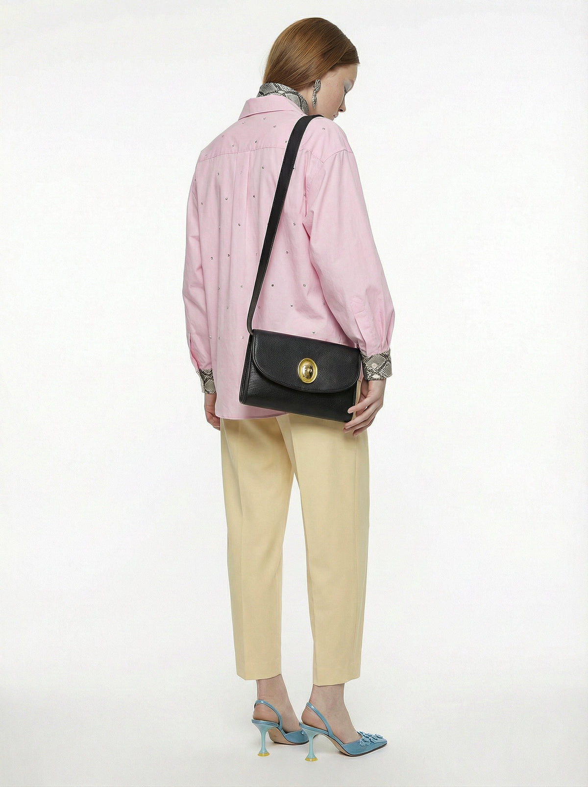 Dior crossbody cuir noir vintage