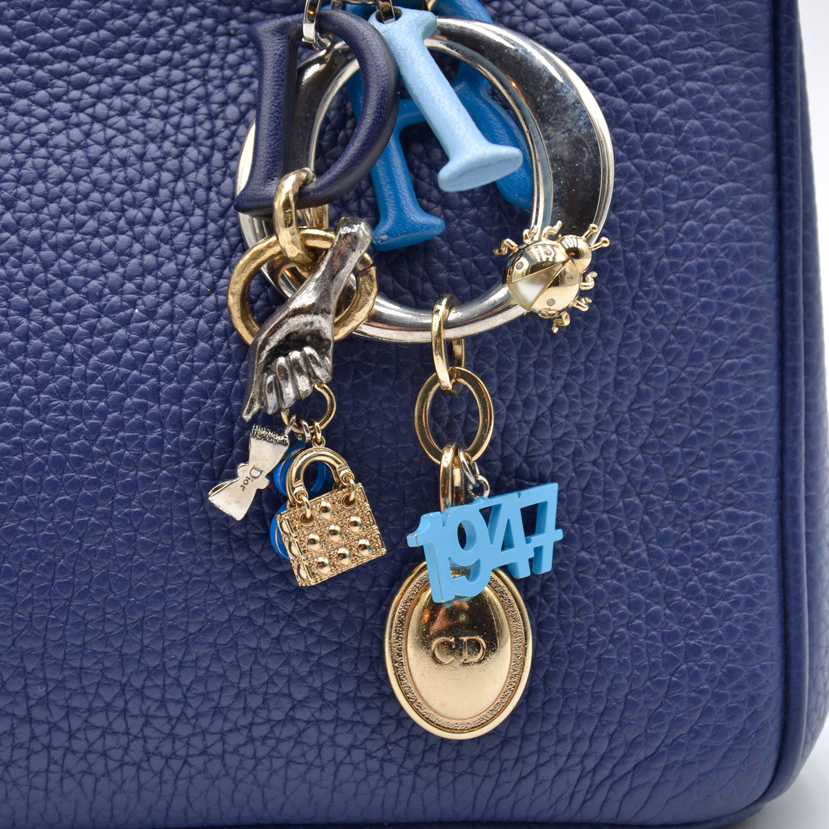 Diorissimo Small cuir grainé bleu marine 2016
