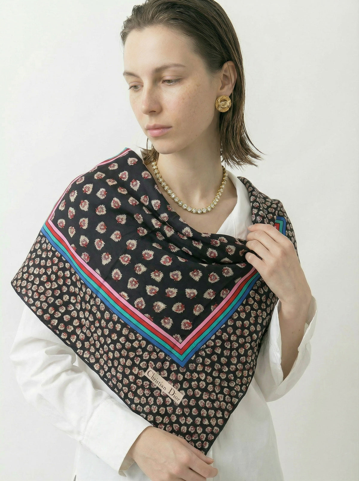 Foulard Dior Mini Fleurs